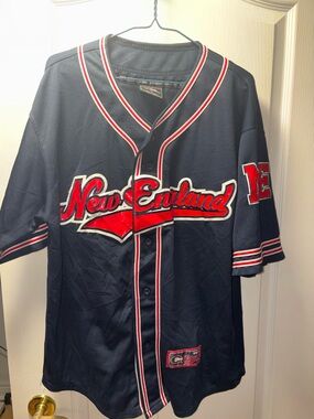 Colosseum Navy Jersey with Red & White Trim